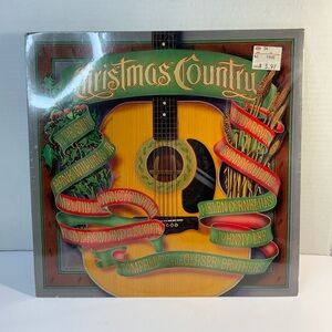 Vintage vinyl Christmas country various artist Elektra, SEALED 1981